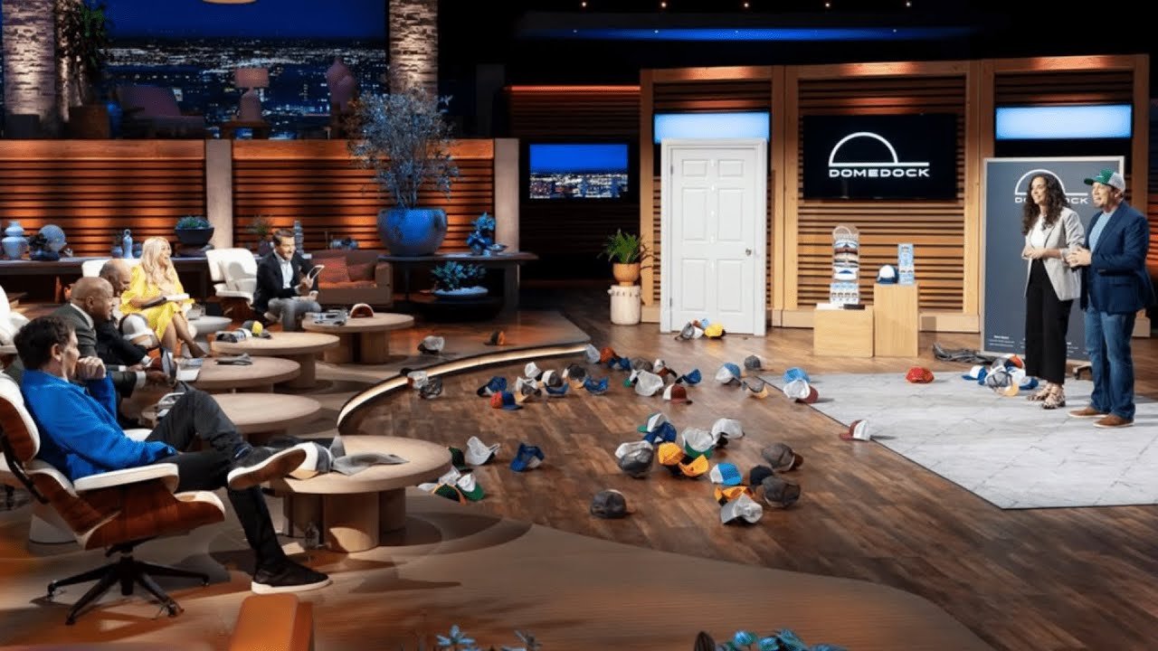 America's #1 patented Hat Rack, holds 20 hats | Domedock | Shark Tank