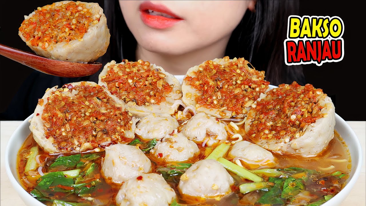 JANGAN DITIRU! ASMR BAKSO RANJAU KUAH PEDAS 🌶️ PEDASNYA GAK SANTAI ❗🔥
