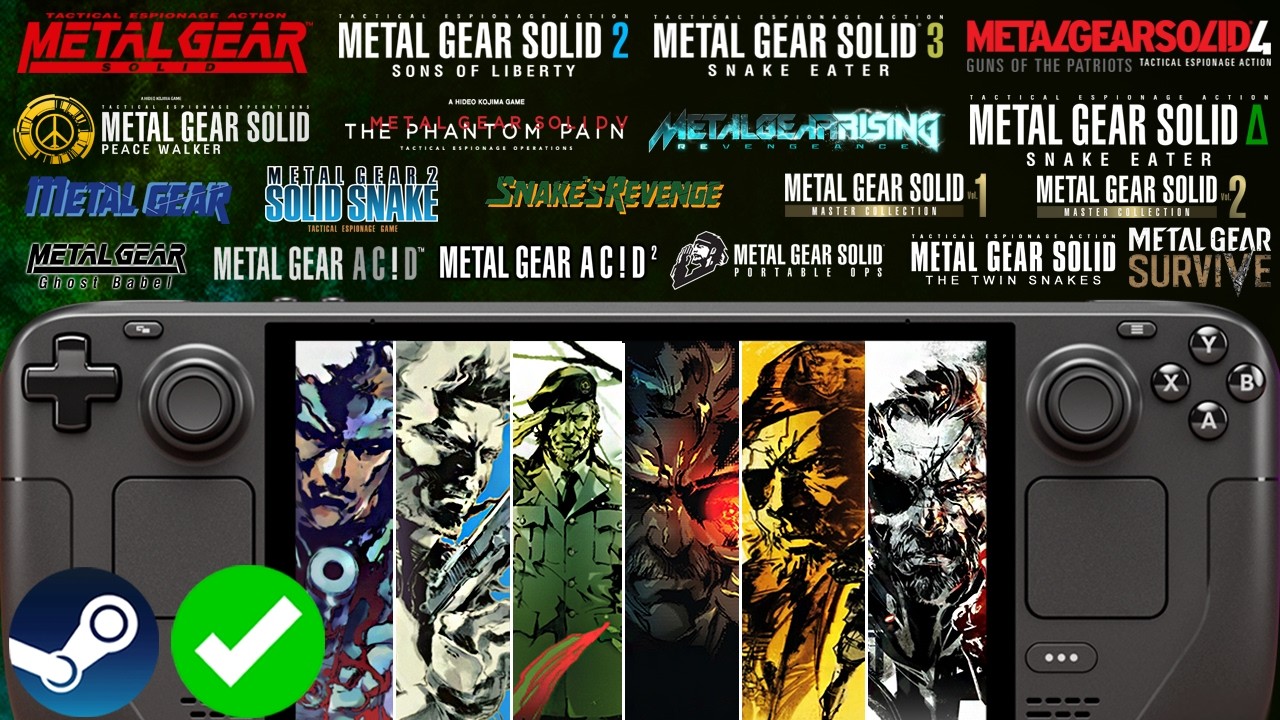 ALL METAL GEAR SOLID Games On Steam Deck: Full Franchise Collection Showcase