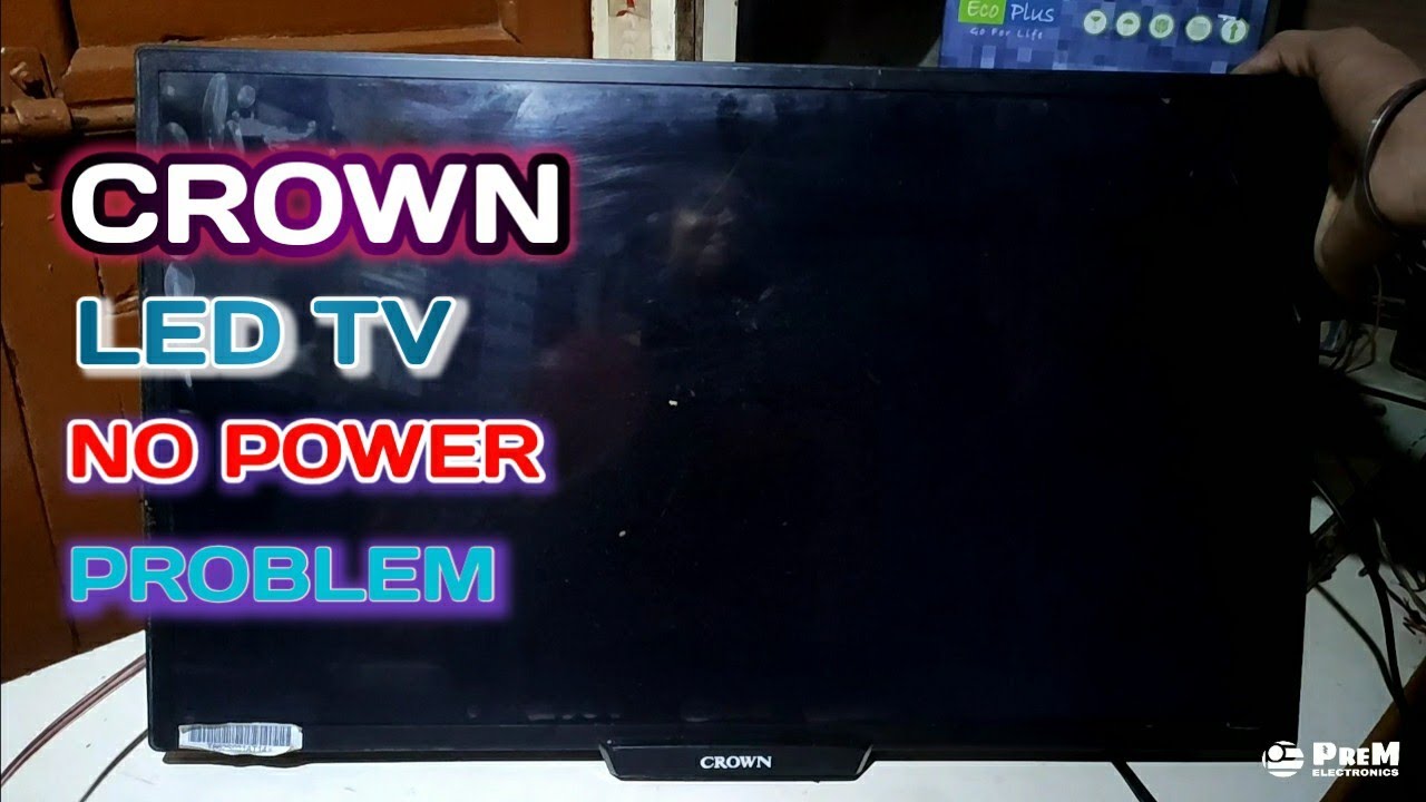 crown led tv no power problem / lcd led tv stand by problem solving / led tv repair
