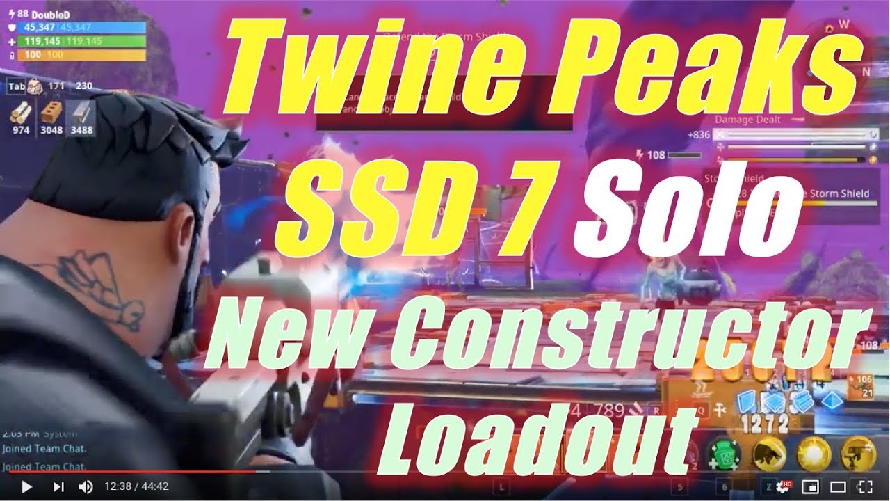 Soloing Twine Peaks SSD 7 with New Constructor Loadout / Fortnite