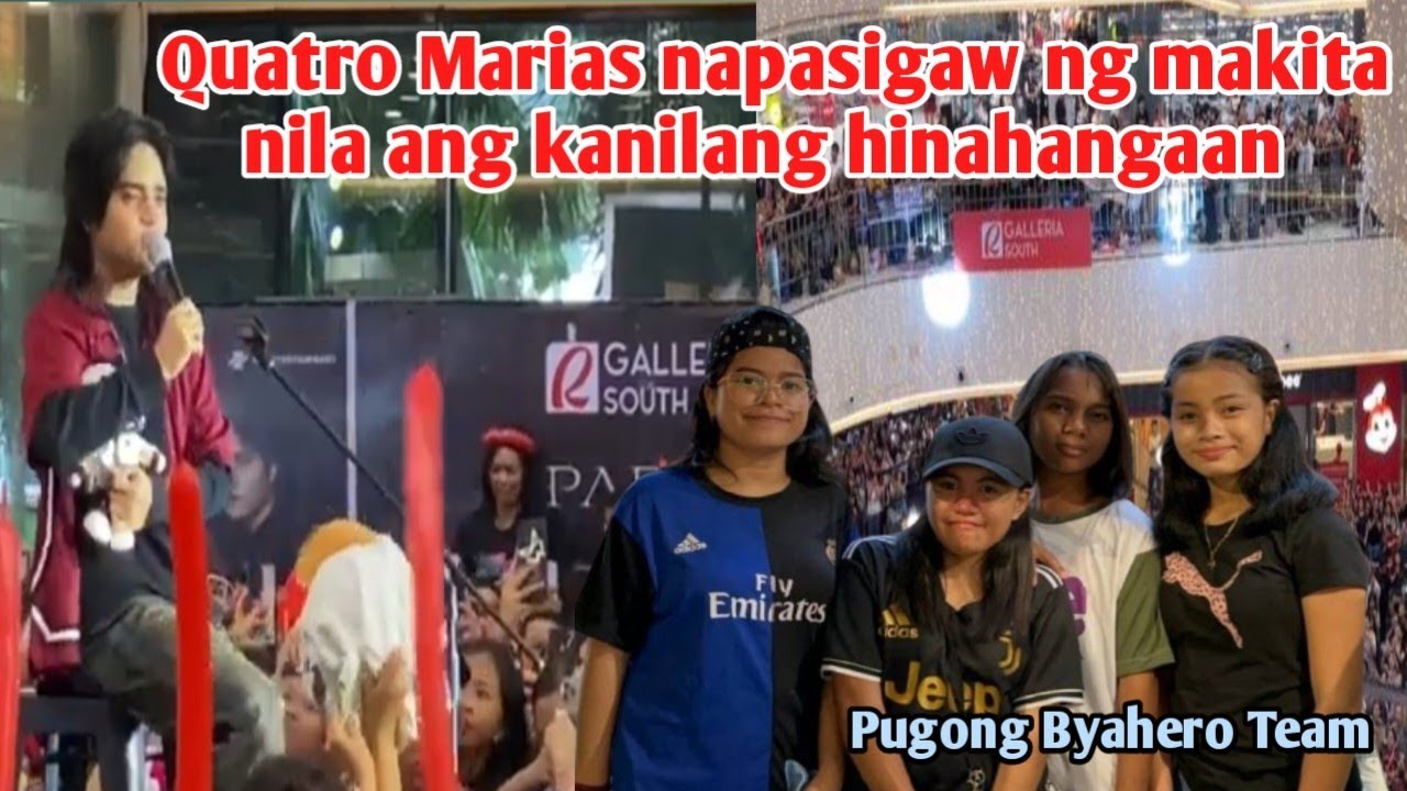 QUATRO MARIAS NAG PUNTA SA MALL PARA MAKITA ANG KANILANG INIIDULO SB 19