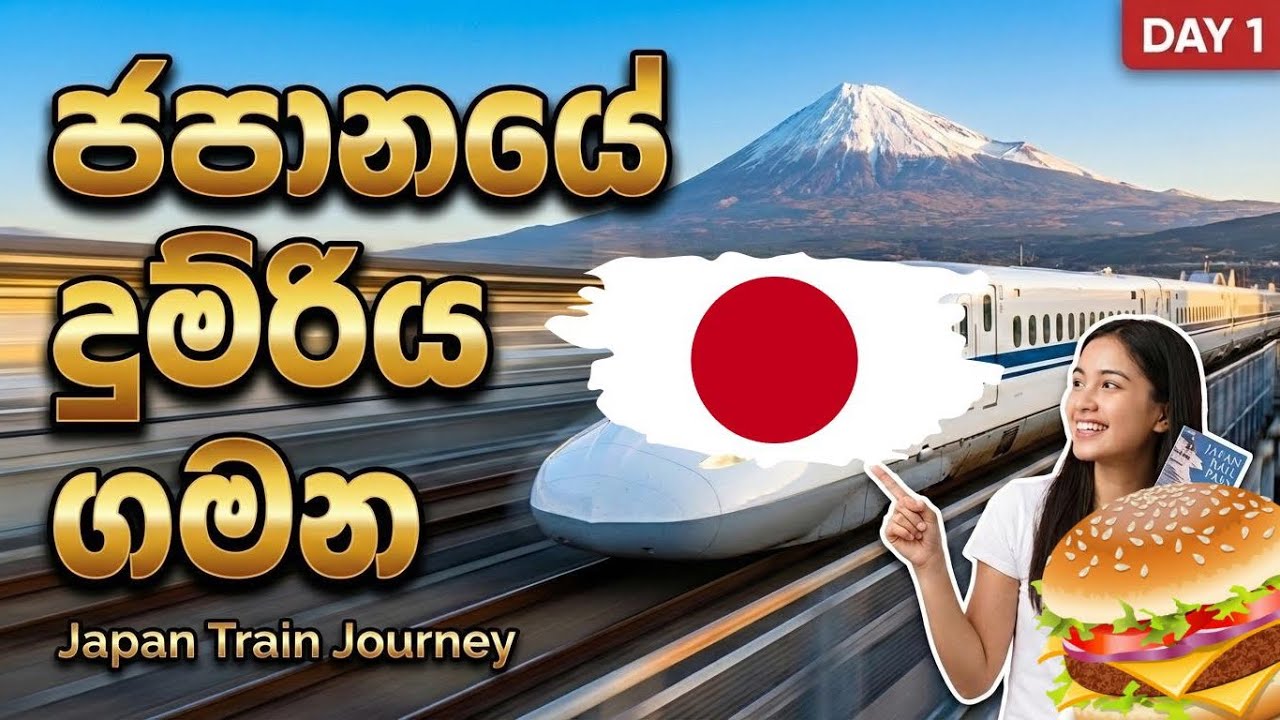 Japan Railway Vlog | ජපානයේ කෝච්චියේ ගියා | Sakura Stories 🌸