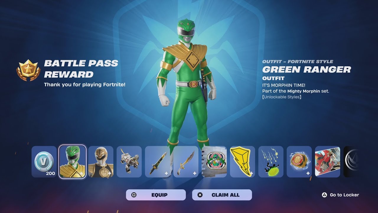 Why I Bought All 100 Tiers In The Season 4 Battle Pass (Unlocking The GREEN RANGER)