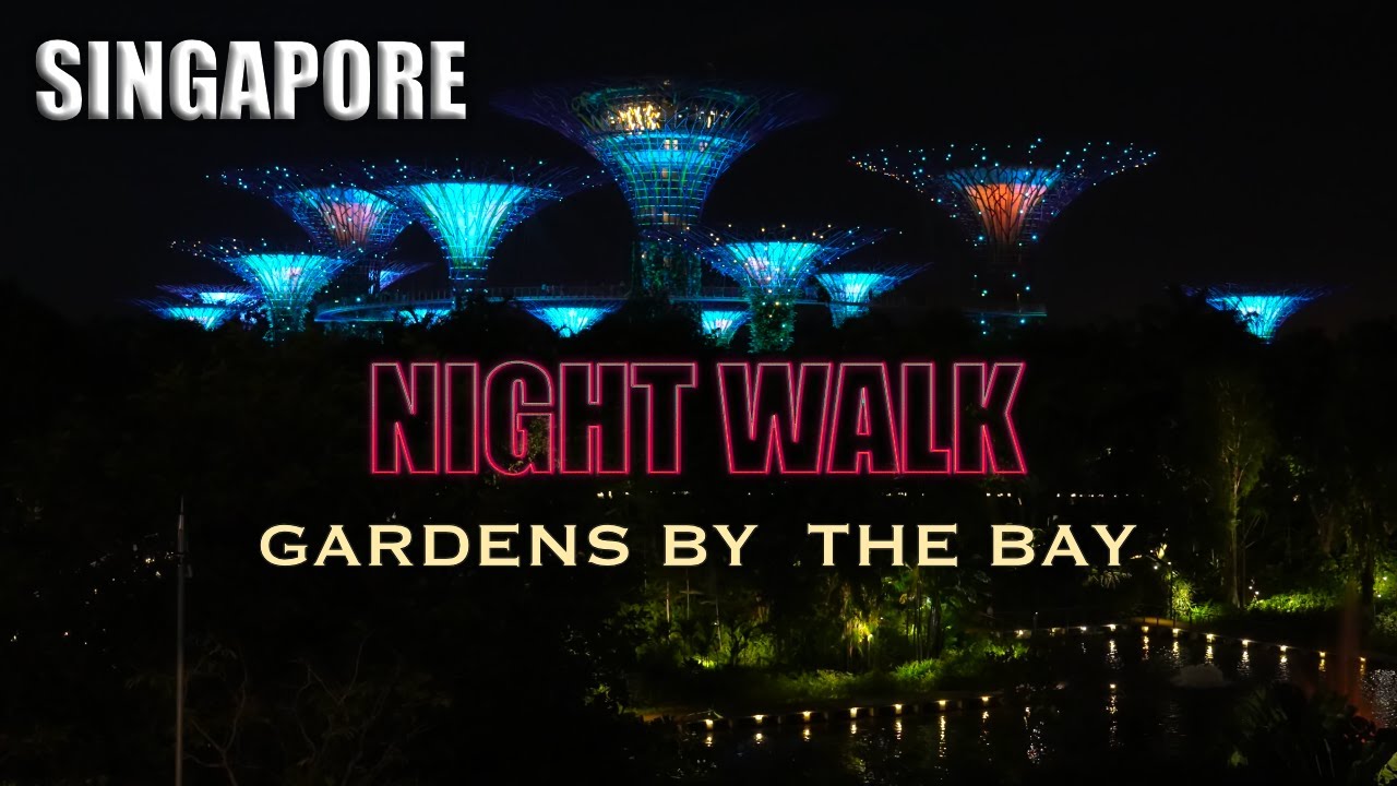 Singapore Night walking tour to Gardens By The Bay (feat. United Buddy Bears)