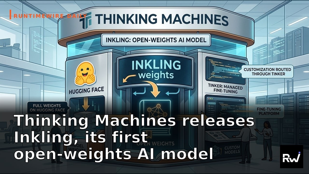 Thinking Machines releases Inkling, its first open-weights AI mo&hellip; &mdash; and more by RuntimeWire (Jul 15)
