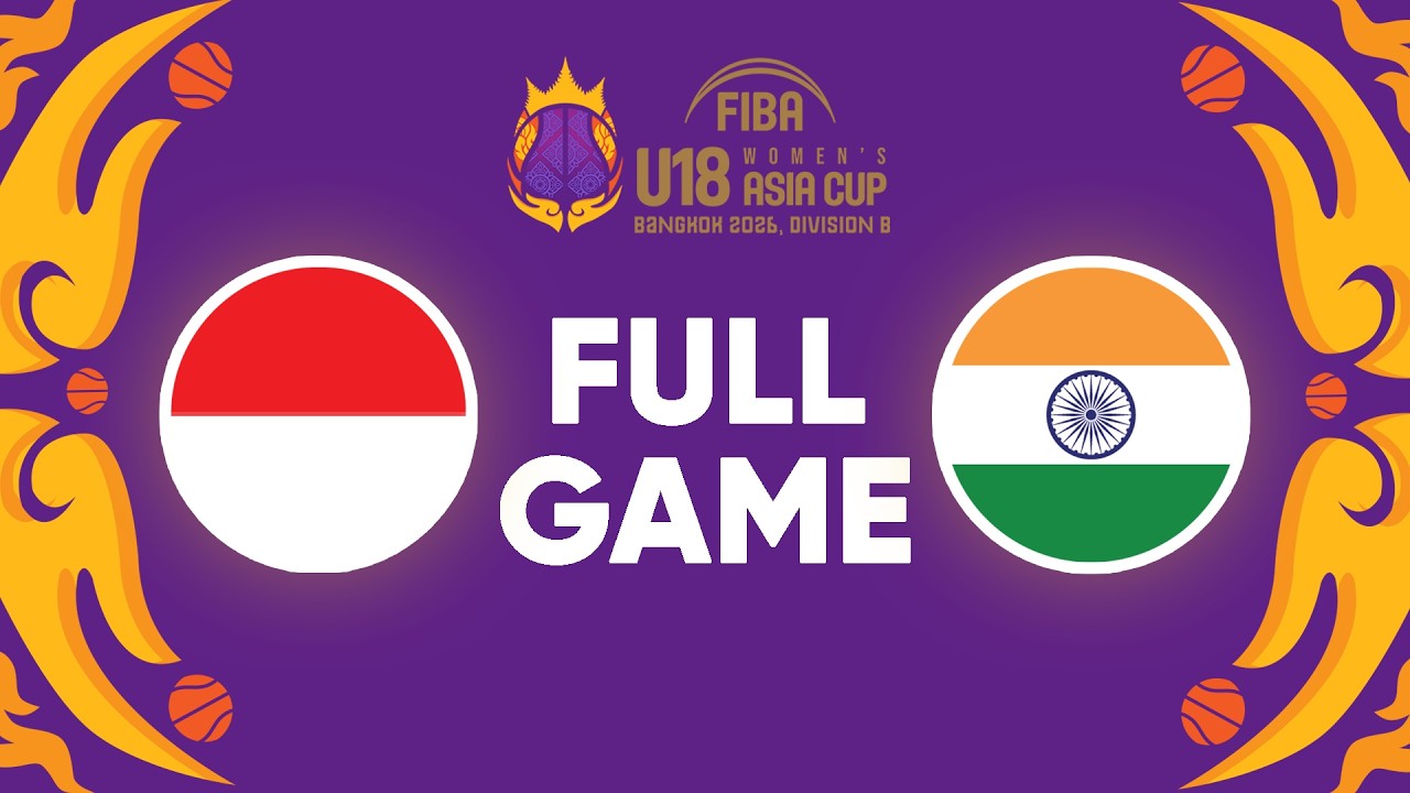 Indonesia v India | Full Basketball Game&nbsp;| FIBA U18 Women's Asia Cup 2026 Division B