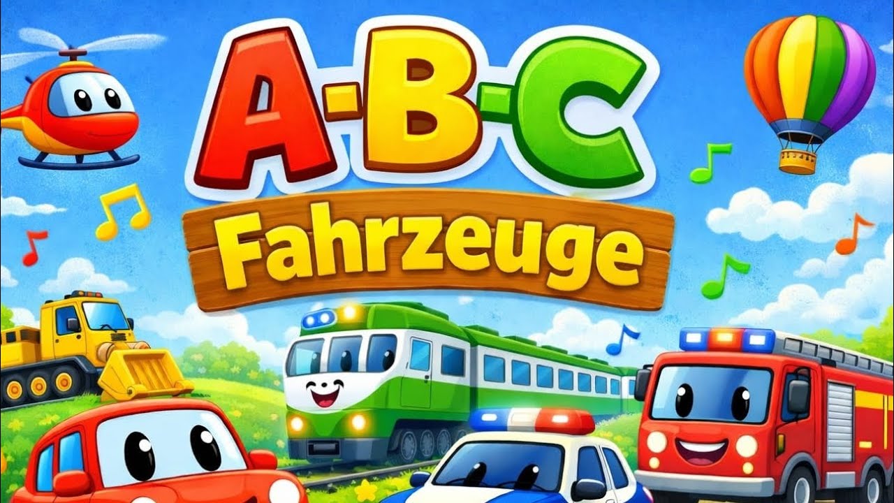 ABC Fahrzeuge 🚗 | Kinderlied zum Mitsingen