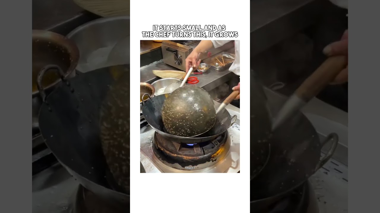 Жареный гигантский шарик из клейкого риса с кунжутом!