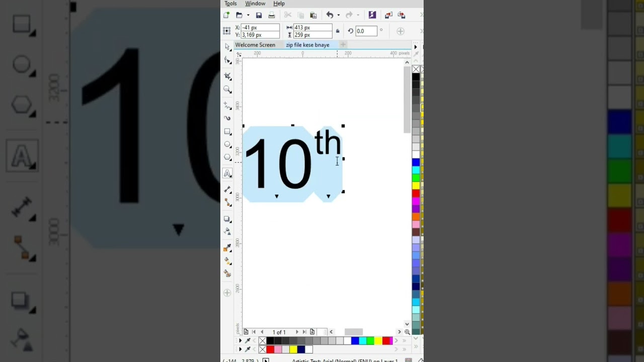 coreldraw text convert in superscript & subscript#coreldraw #coreldrawtutorial #shorts #reels
