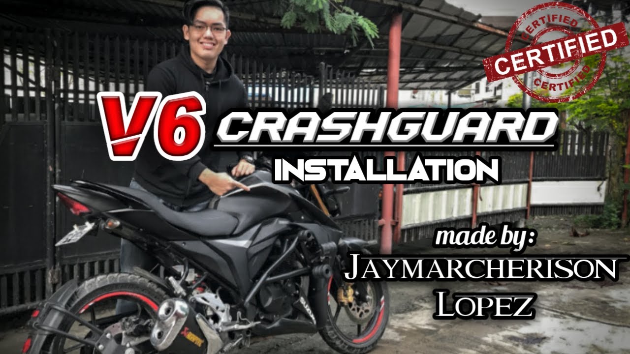 SUZUKI GIXXER V6 CRASHGUARD | REVIEW + INSTALLATION | BY BOSS JHAP LOPEZ