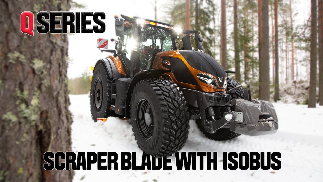 Valtra Unlimited | Vuomet scraper blade with ISOBUS