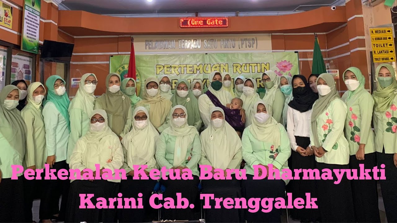 Perkenalan Ketua Baru Pada Pertemuan Bulanan Dharmayukti Karini Cab  Trenggalek