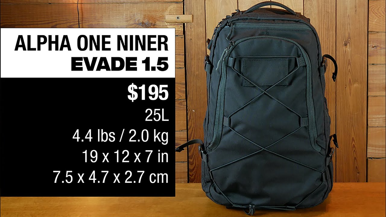 ALPHA ONE NINER EVADE 1.5 FULL REVIEW: almost every feature you could want on a bag