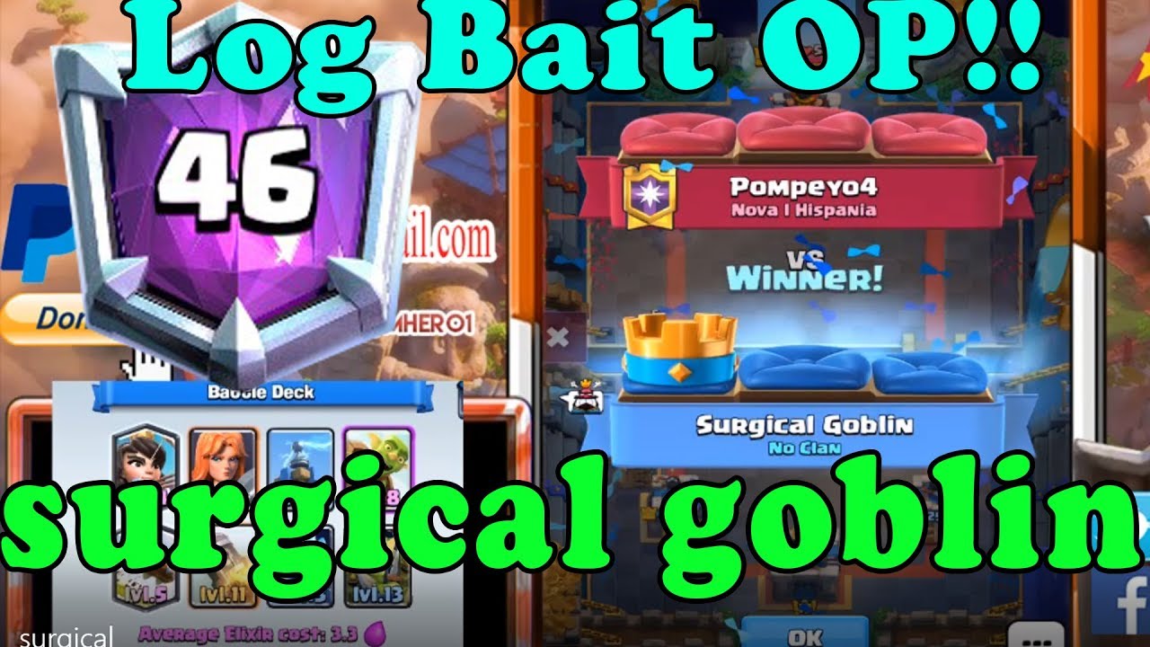 Surgical Goblin  6423 Live Ladder Push Gameplay | Log Bait Never Die