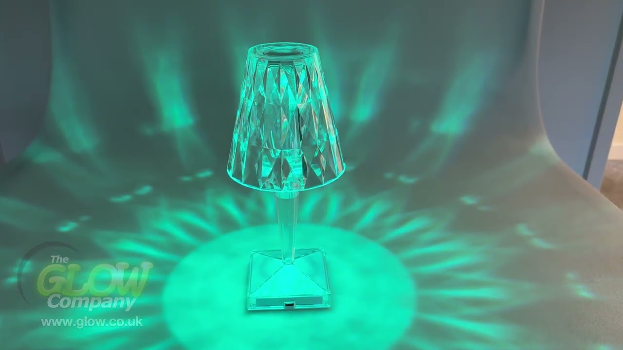 Acrylic Rechargeable Touch Lamp - Dimmable - Colour Change - by Avilo