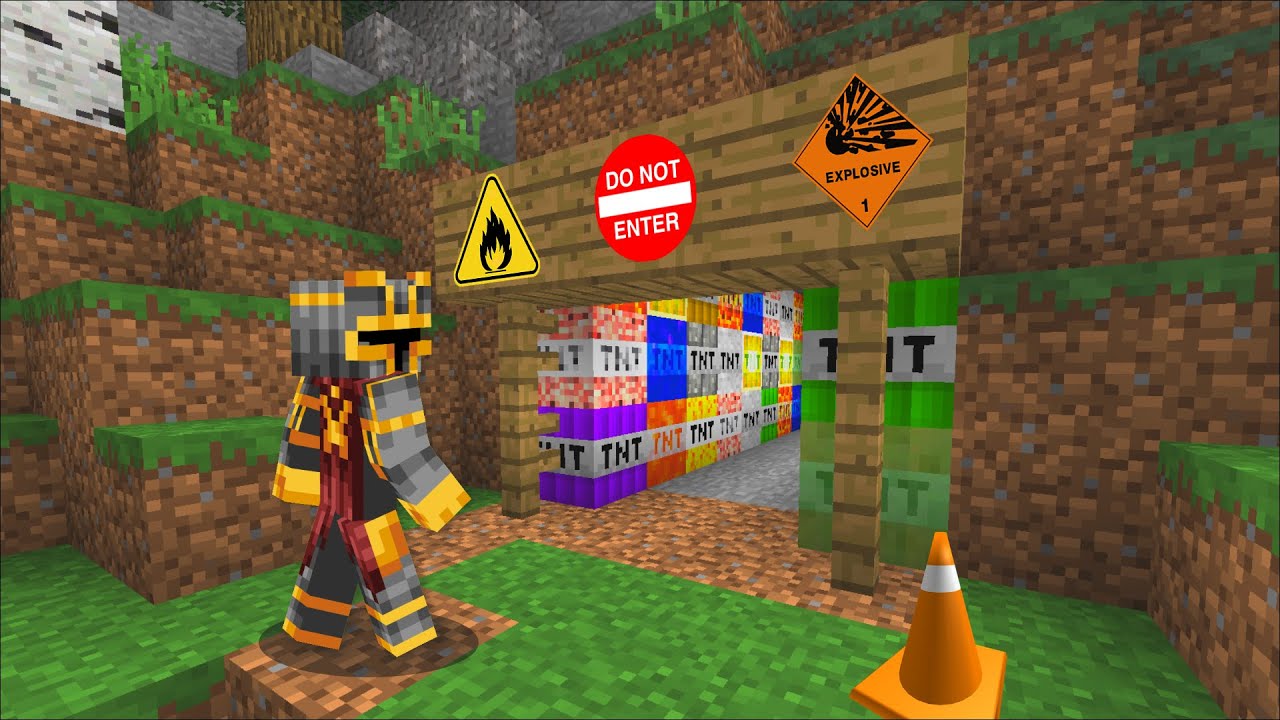 Minecraft DON'T ENTER THIS SECRET VILLAGER CAVE MOD / DON'T USE EXPLOSIVES !! Minecraft Mods