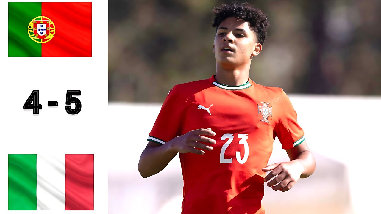 Portugal 4-5 Italy U16 [Cristiano Junior] Extended Highlights & All Goals 2026