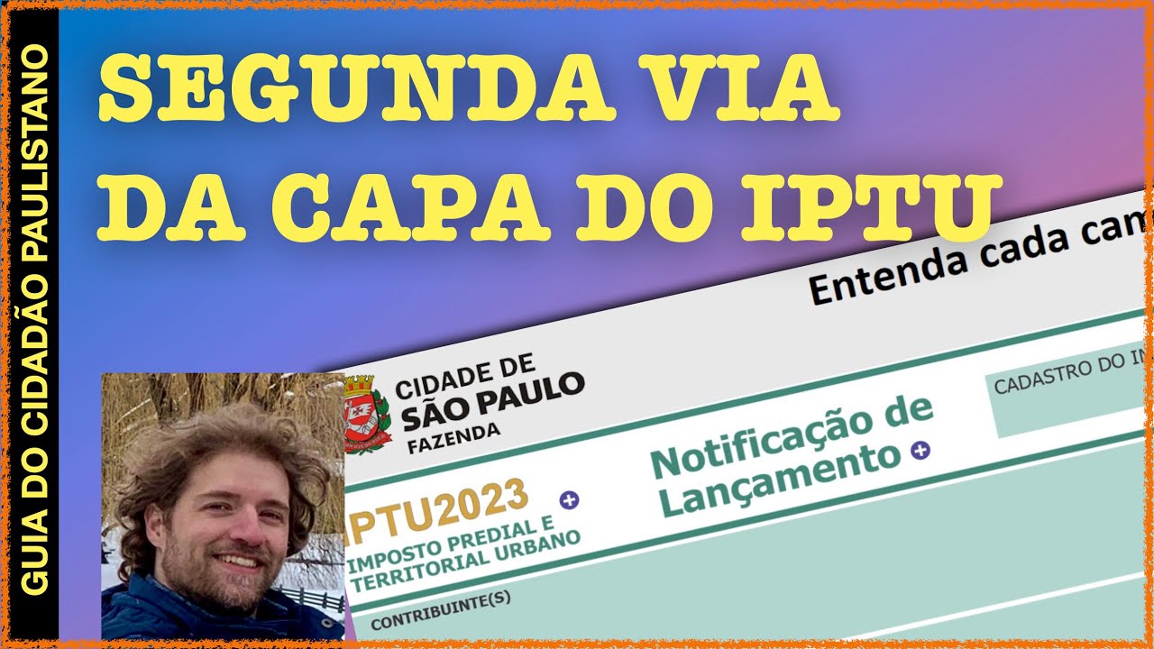 EMISSÃO DE SEGUNDA VIA DA CAPA DO IPTU / Notificação de lançamento