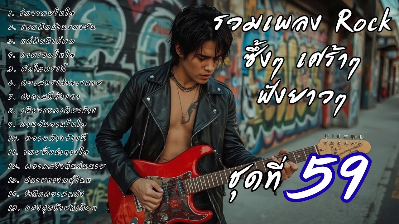🎧 รวมเพลงร็อคซึ้งๆ เศร้าๆ ฟังยาวๆ  เจ็บๆ จนบาดใจ | เส้นทางร็อค Vol.59
