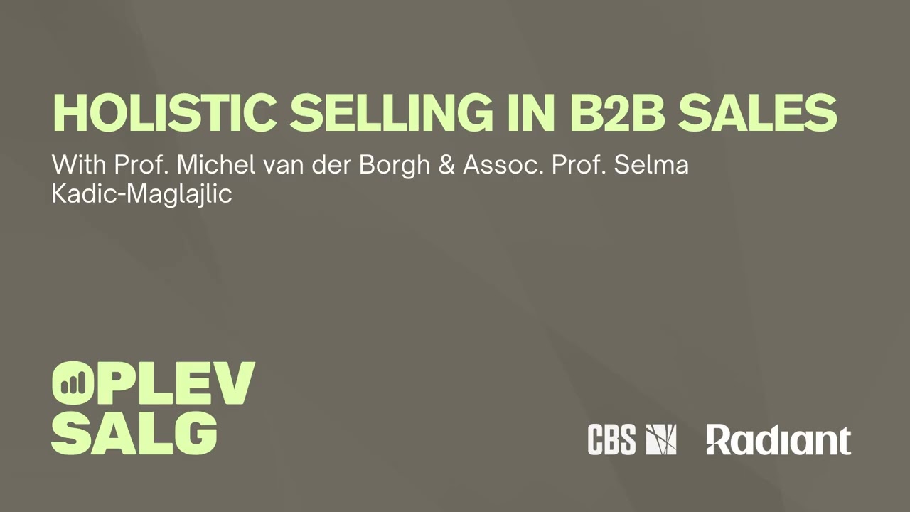 Holistic Selling with Prof. Michel & Assoc. Prof. Selma
