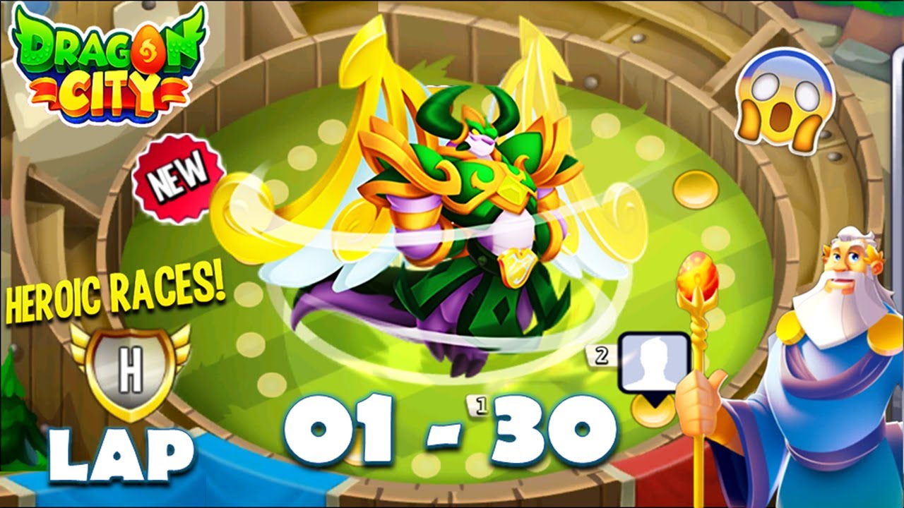 Dragon City: High Chancellor Dragon | Heroic Race LAP 1 - 30 COMPLETED 😱
