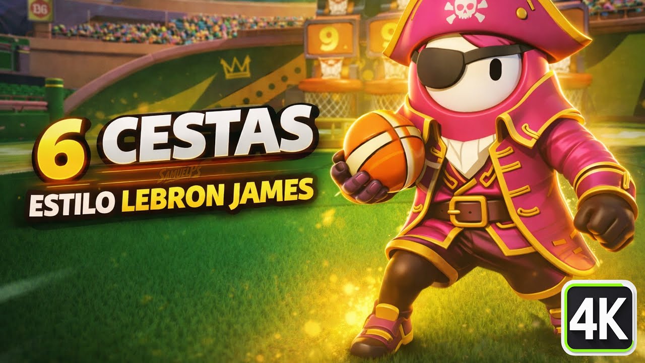 O MAIOR CESTINHA da Partida Estilo LeBron James! Fall Guys CROWN JAM (PS5) 4K 60fps HDR Gameplay