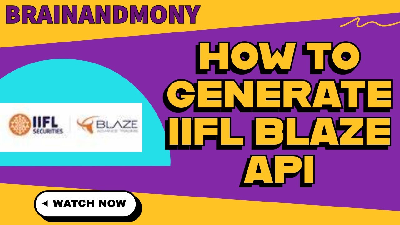 How to Generate IIFL Blaze API
