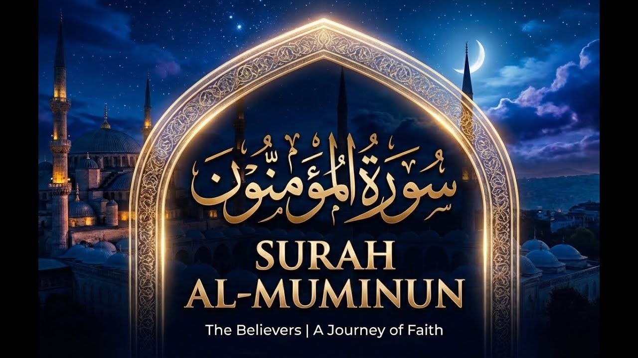 Surah Muminun سورة المؤمنون | Soul Soothing Quran Recitation for Peace, Light & Blessings