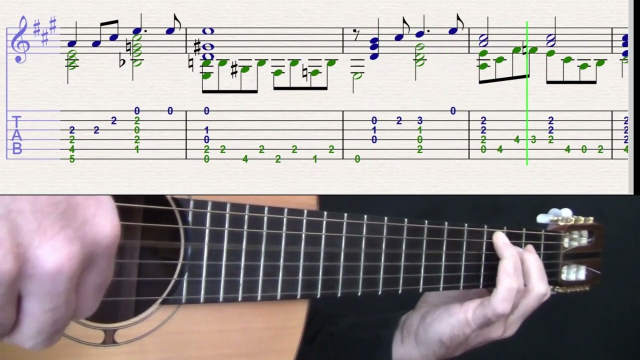 Caminito Tango Tutorial Guitarra, Video N 2 partitura y TAB