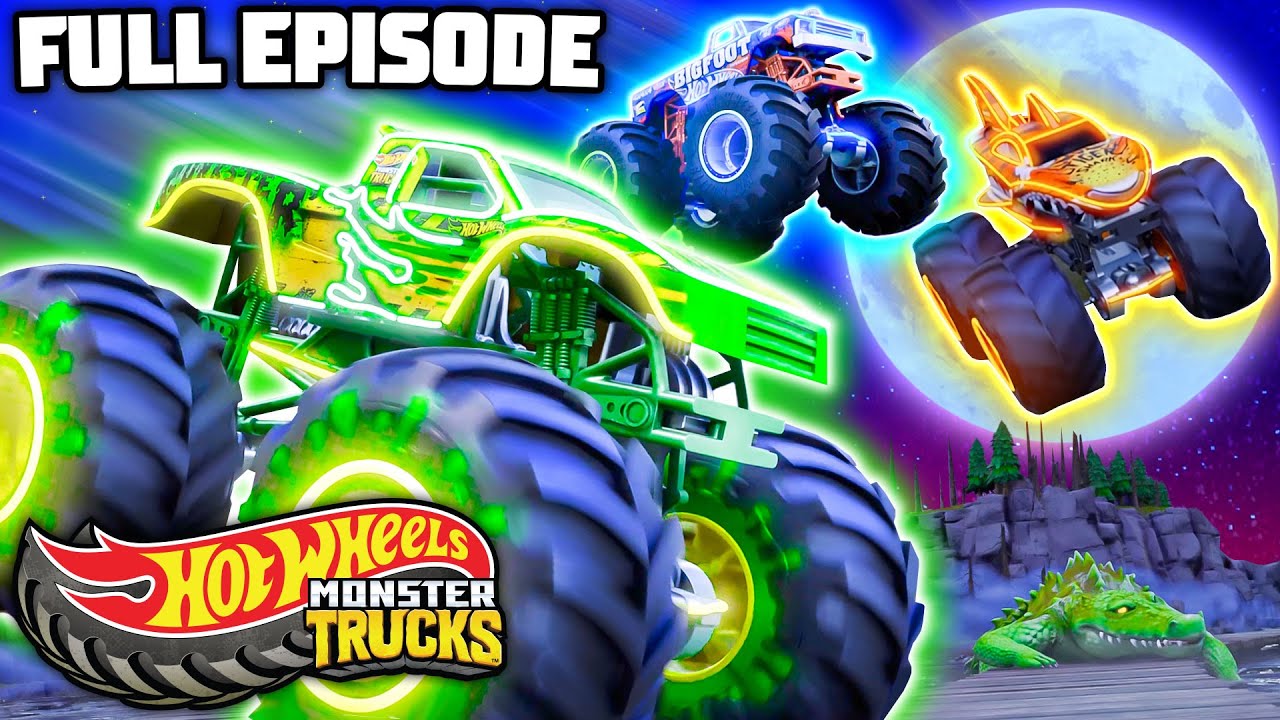 The Legend of the Phantom Trophy | Camp Crush | Episode 1 | Hot Wheels Monster Trucks