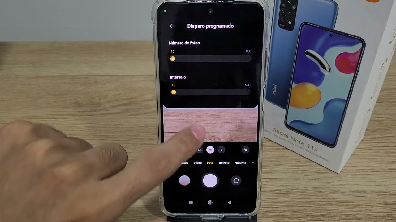 Como ativar a fun&ccedil;&atilde;o de disparo continuo na c&acirc;mera no Redmi note 11s