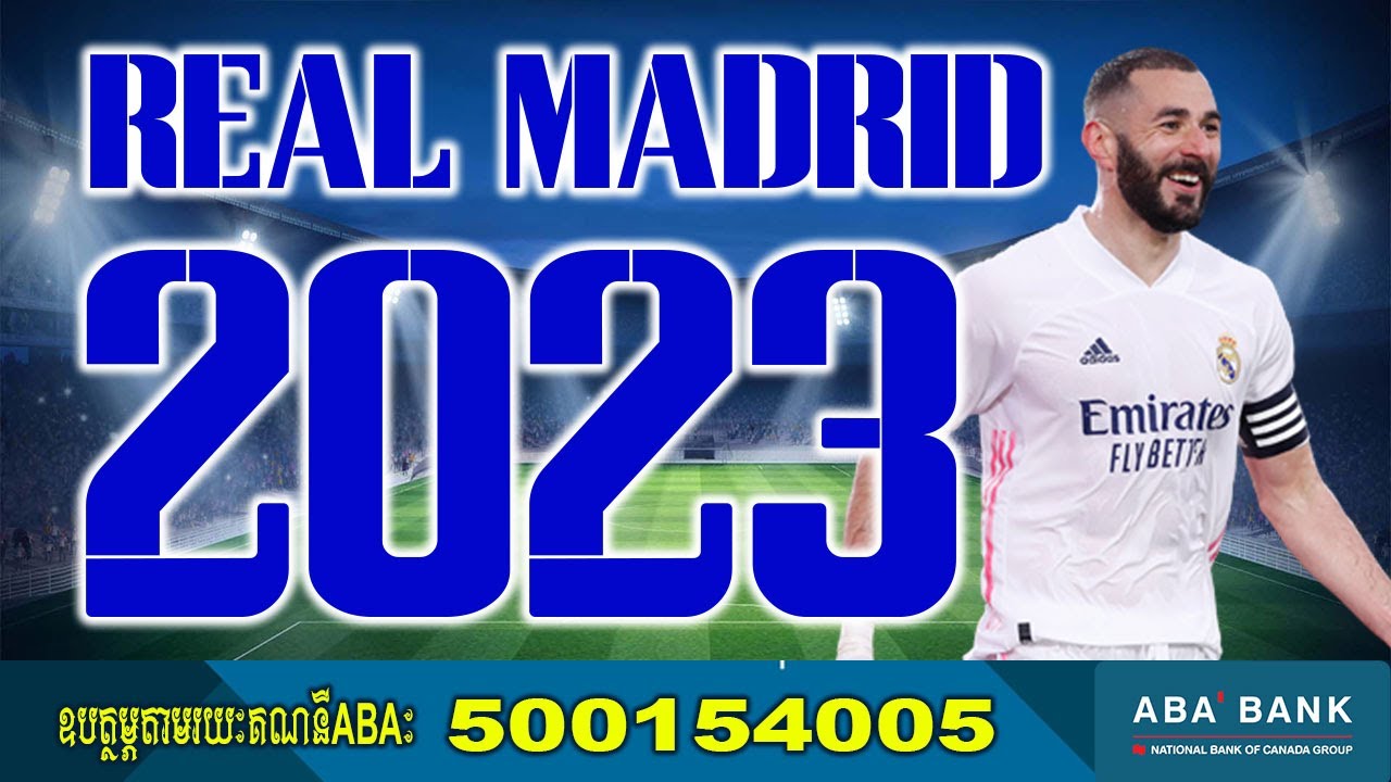Real Madrid UEFA 2023 Font Football By Black Font Free all download Font OTF And AI for 2022
