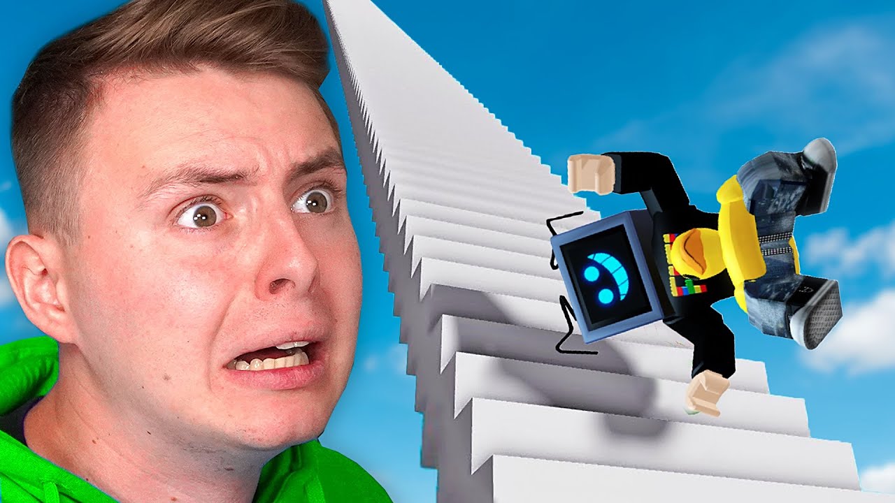 PADÁM DOLŮ Z 10,000 SCHODŮ! 😱⚠️ **šílený Roblox**