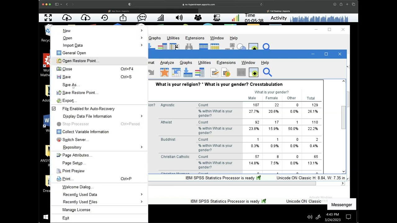 SPSS with Syntax - Cross Tabulations