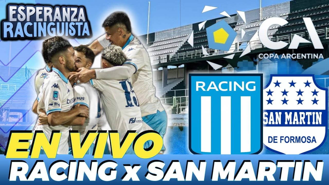 RACING x SAN MART&Iacute;N (F) EN VIVO CON IMAGEN 🔥 CA26 32vos Final || TRANSMISION ESPERANZA RACINGUISTA