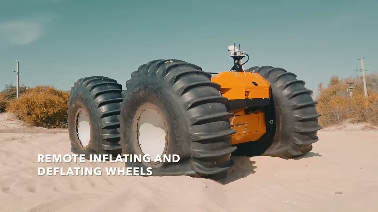 Unmanned ground vehicle - UGV. New electric model.