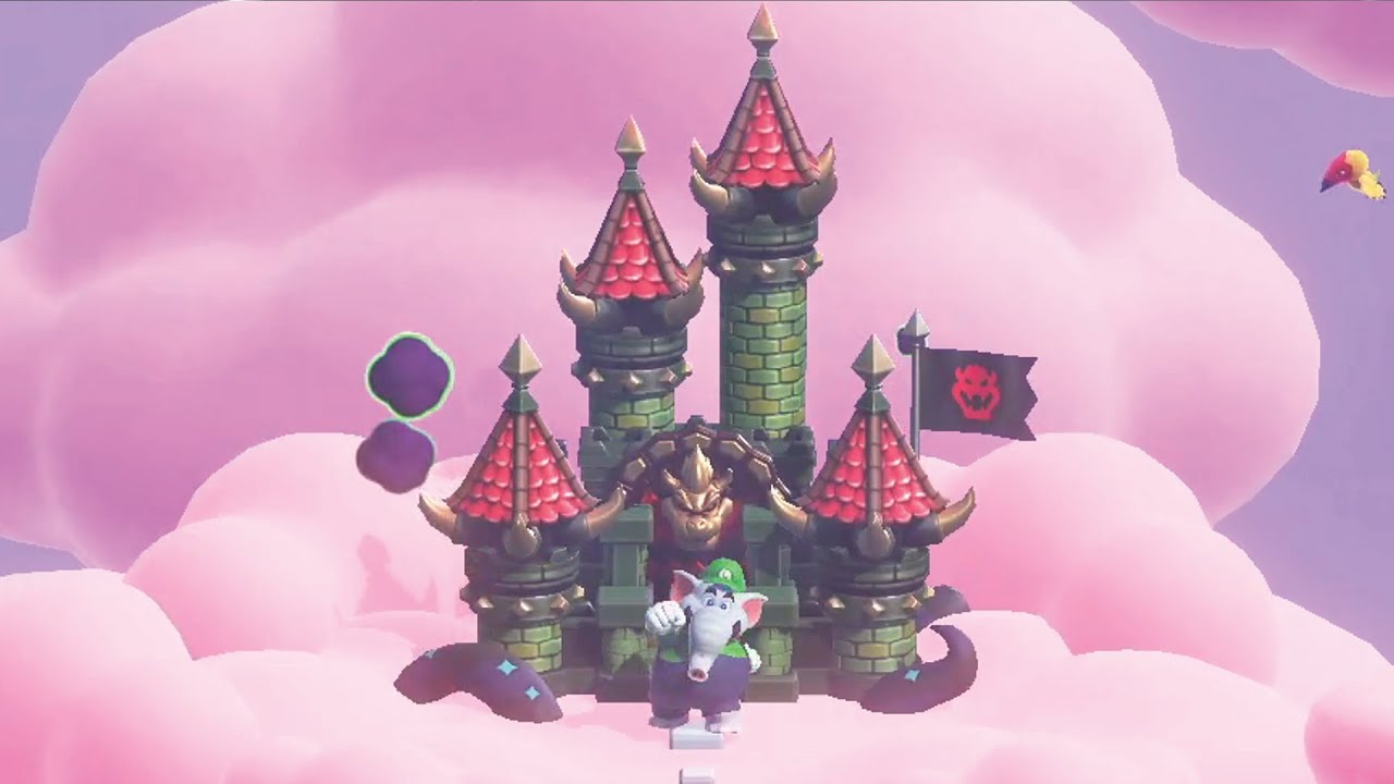 Fluff-Puff Peaks Palace (W2 Castle) All Purple Coins 100% Walkthrough!! *Super Mario Bros Wonder*