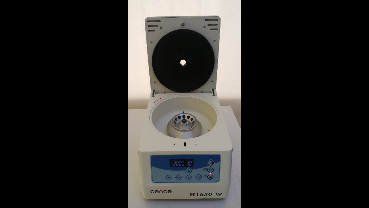 H1650-W Micro Centrifuge Setting and Starting