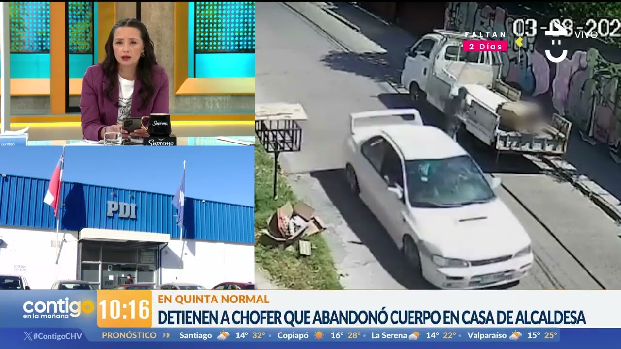 UN SUJETO DE 51 AÑOS: Detienen a chofer que abandonó cuerpo en Quinta Normal - Contigo en la Mañana