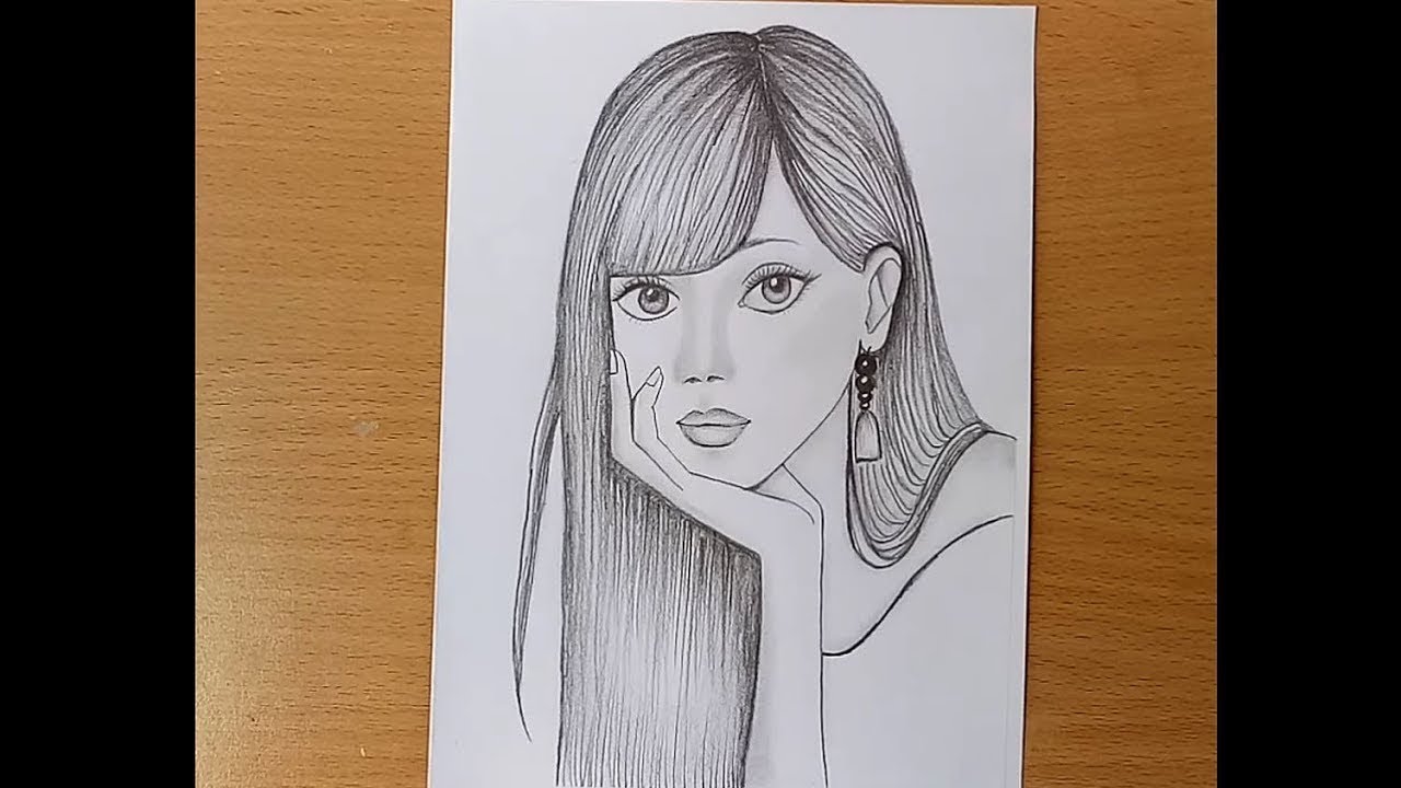 How to Draw Girl Face Drawing for Beginners | EASY WAY TO DRAW A REALISTIC Girl FACE - Easy Steps