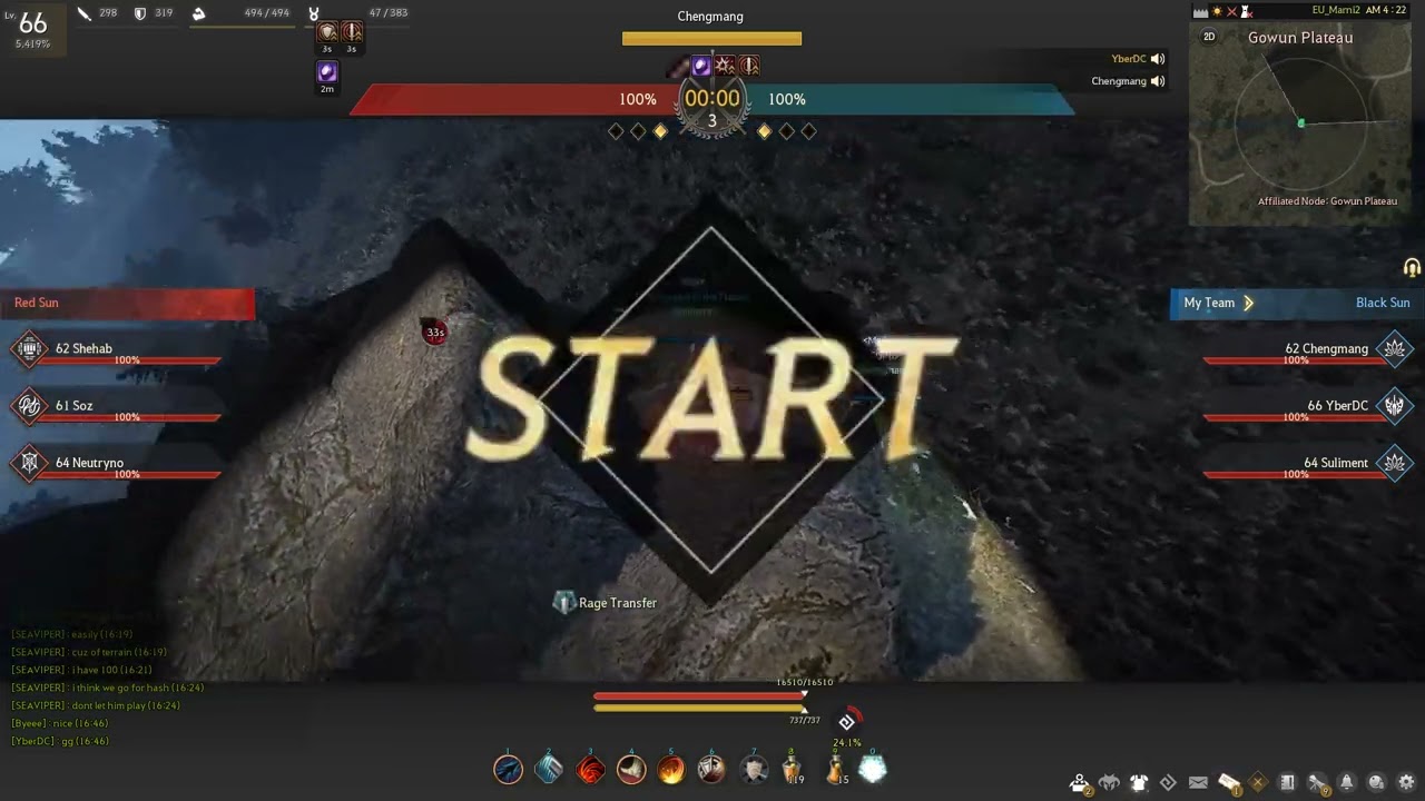 BDO Awakening Warrior EU AoS: 2000 average elo match (full comms)