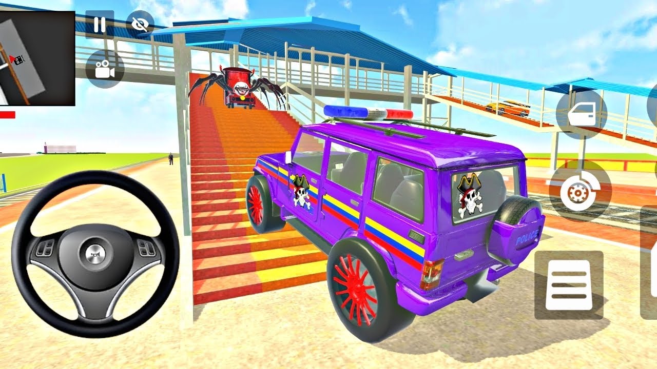 🤯🟣Modified Police car⛽Gangster Life In India Streets⚡[India Theft Auto Simulator game for Android🎮🔥
