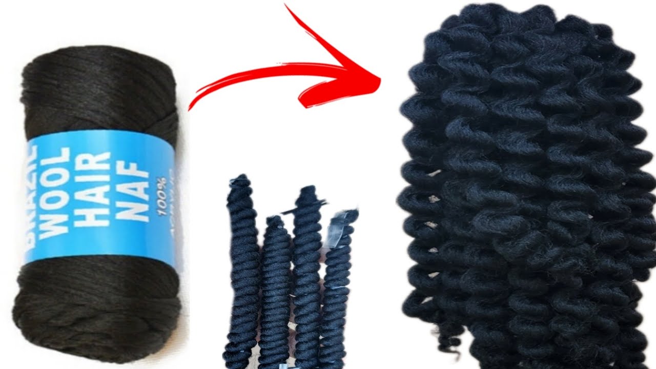 Vin aprann boukle alonj fil la/curl brazilian wool