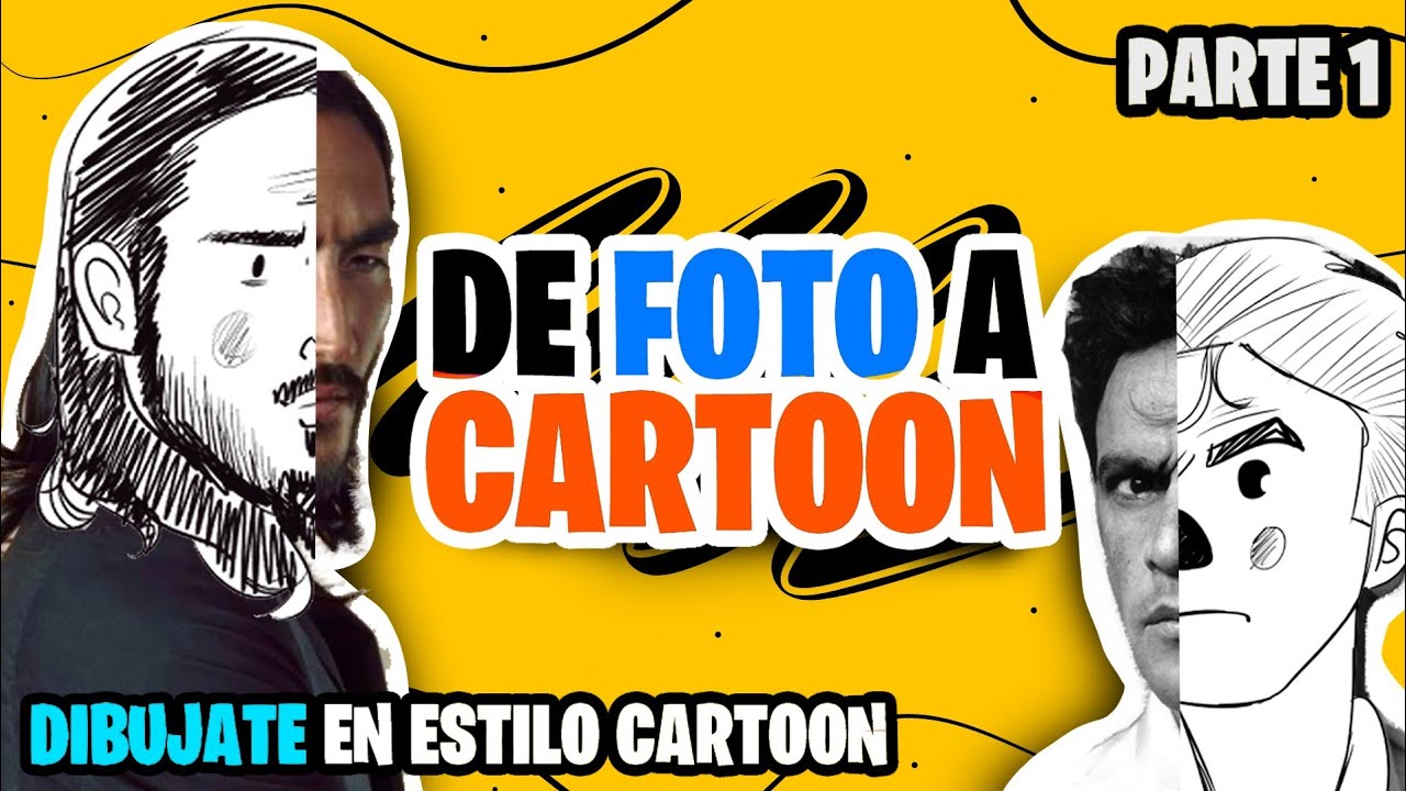 Como dibujar ROSTROS estilo CARTOON de una fotografía.