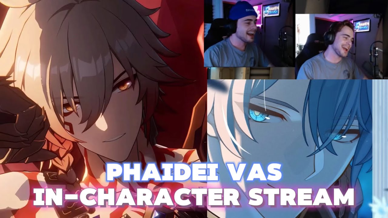 Mydei and Phainon VAs try not to tease each other like their characters do (they failed)
