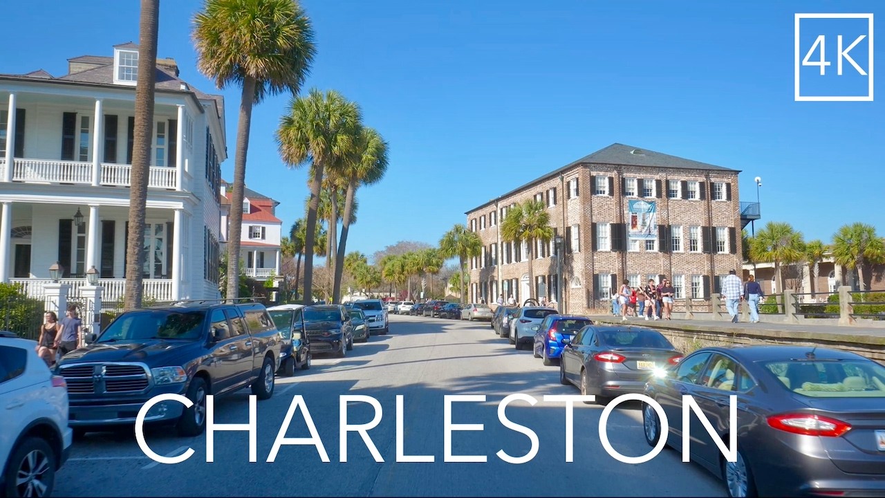Charleston South Carolina City Drive 4K -  Chucktown Driving Tour