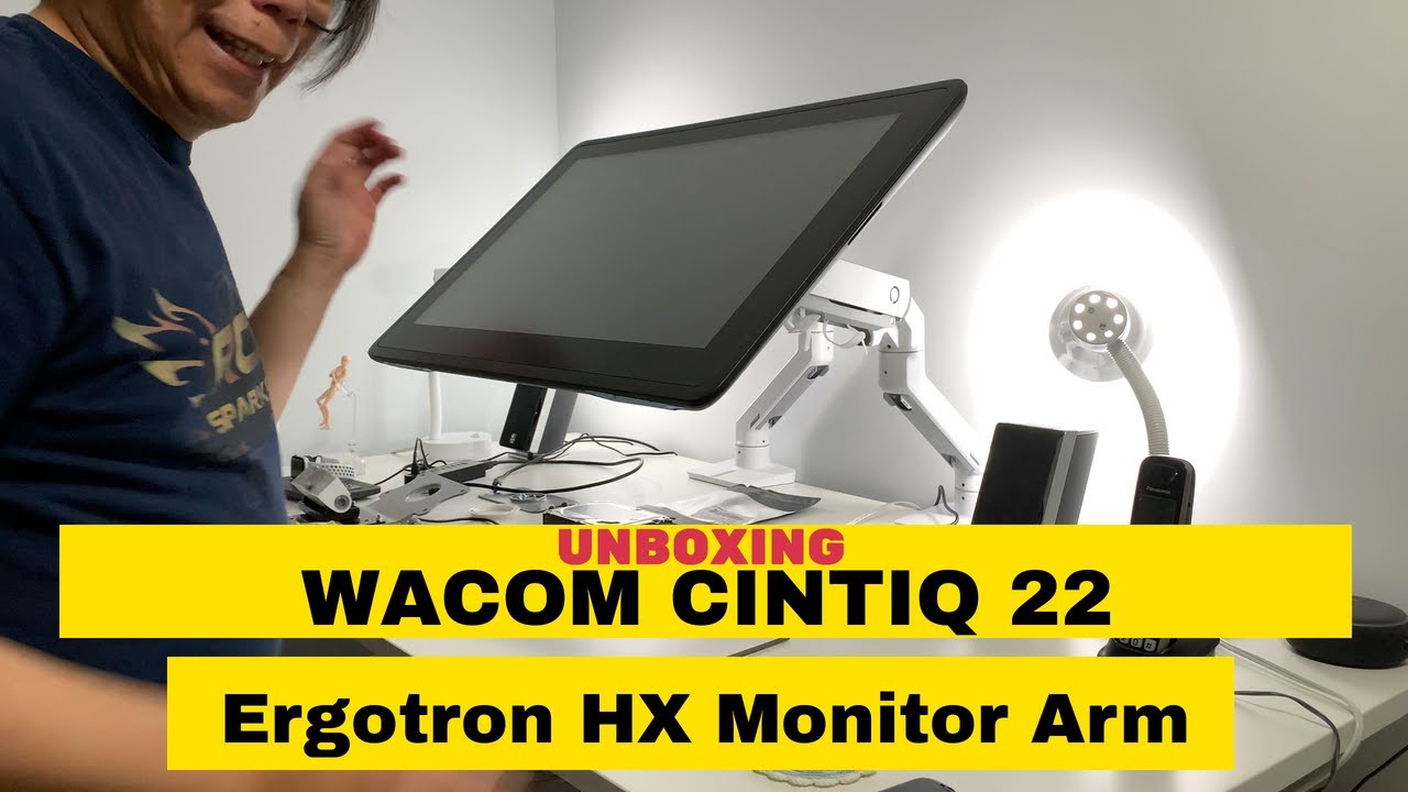 Wacom Cintiq 22 + Ergotron HX Desk Mount Monitor Arm