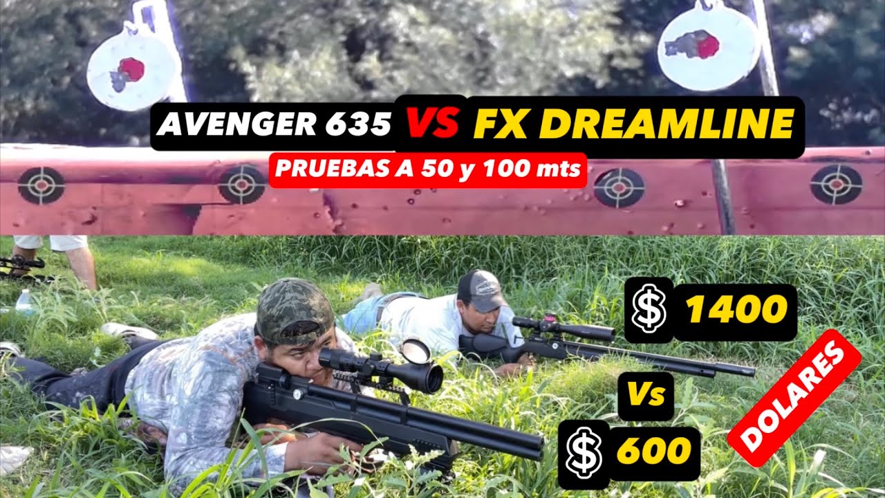 Esto pasó ! AVENGER 6.35 pcp vs FX DREAMLINE #airgun #pcp #tirodeportivo #fieldtarget