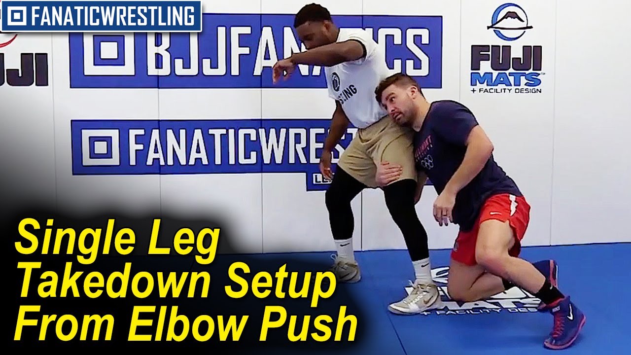 Single Leg Takedown Setup From An Elbow Push by Dan Vallimont